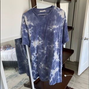 oversized tie dye tshirt dress